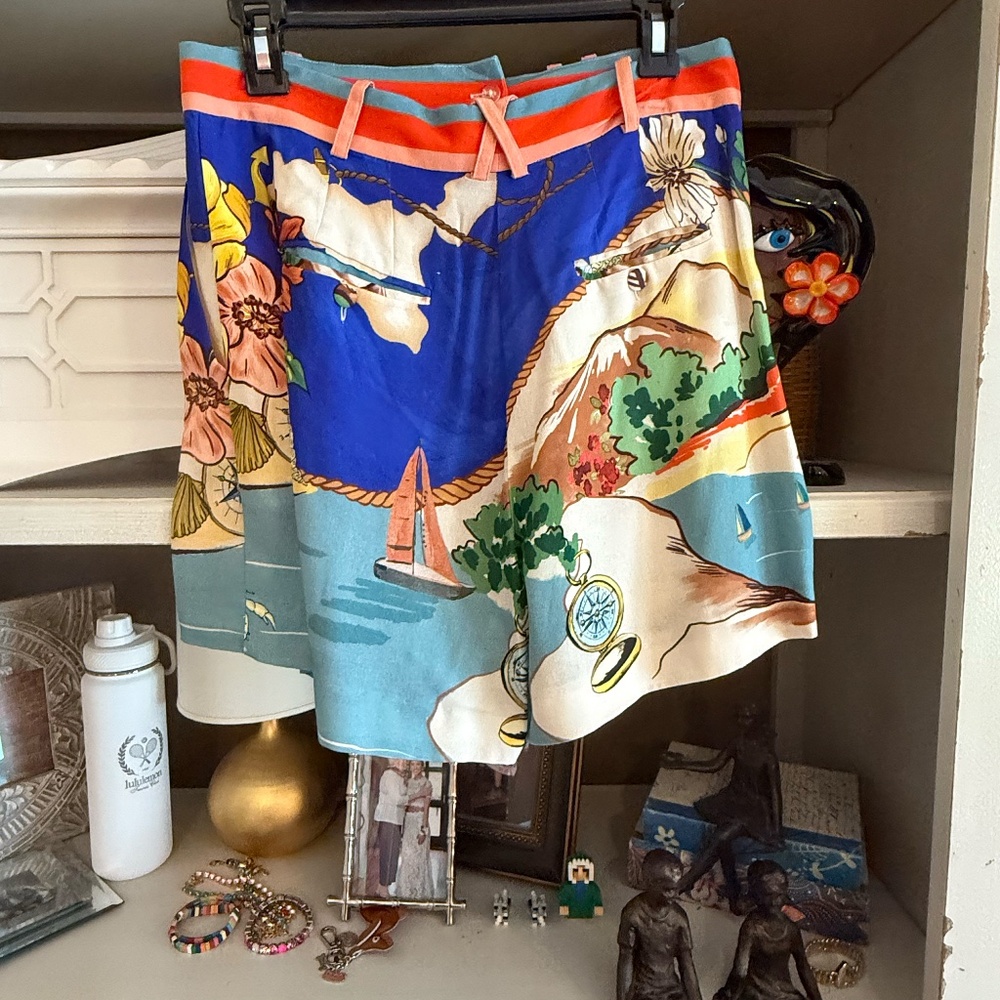 Antonio Melani Hailey ocean print shorts sz 0 sea la vie nwt - Picture 4 of 4